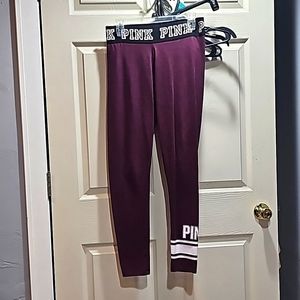 Women's Pink Victoria's Secret yoga leggings